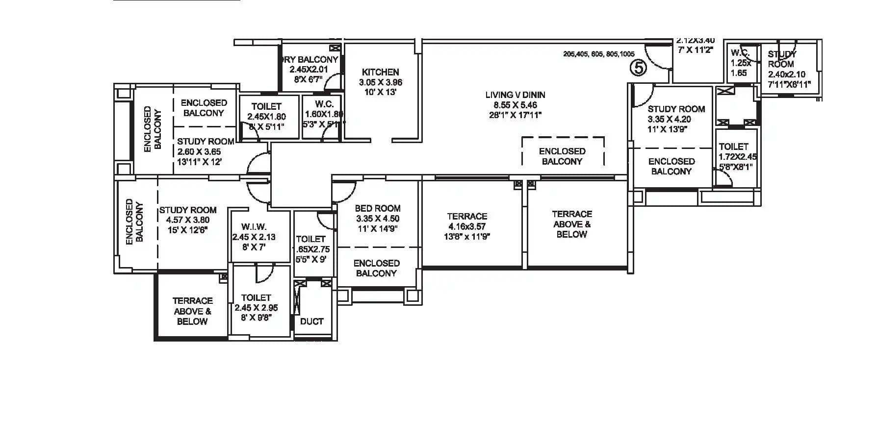 Unit plan - 2274 sq.ft.