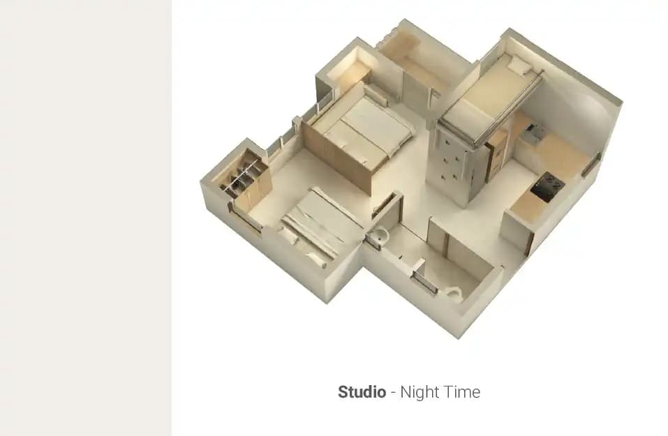 Rohan Anand Unit plan - 284 sq.ft.