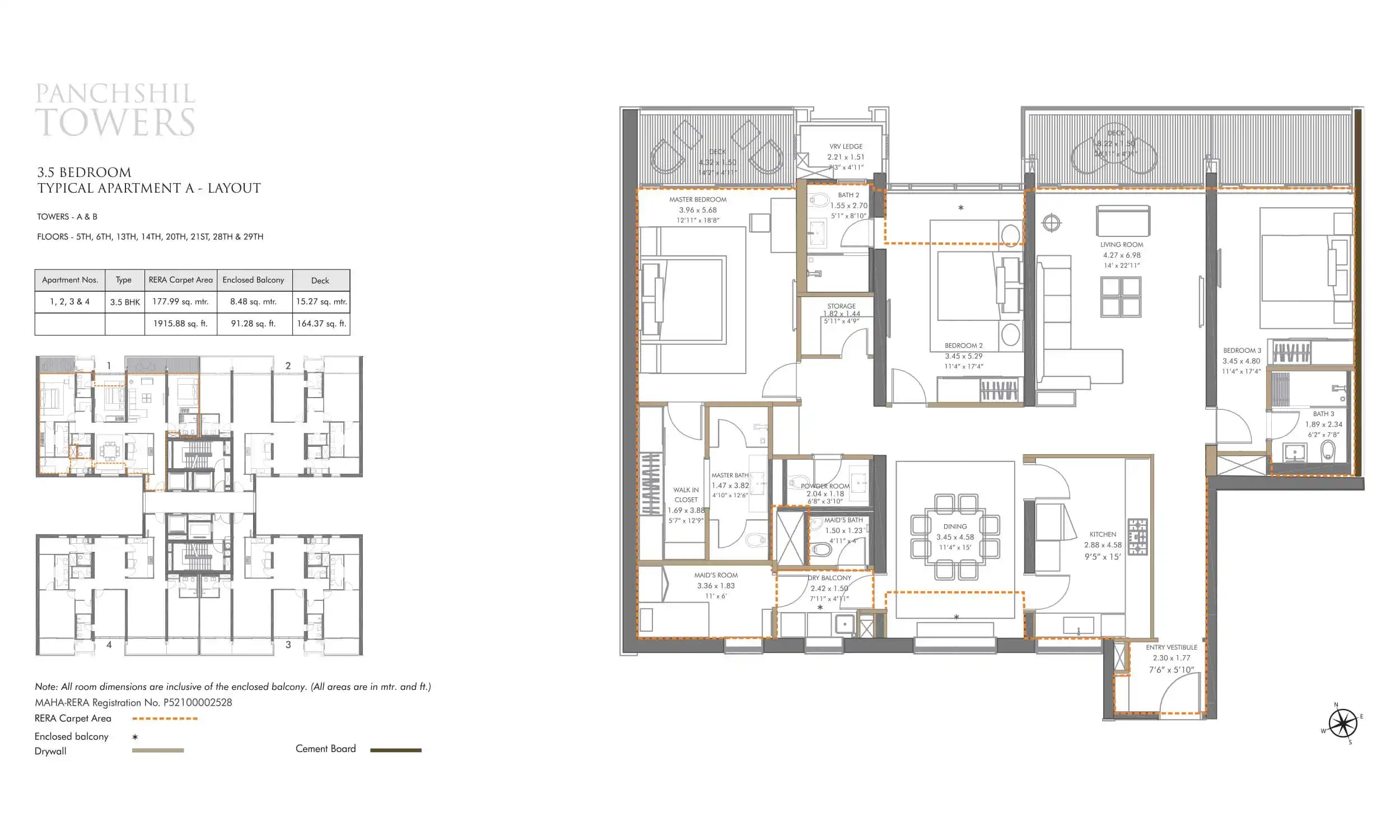 Unit plan - 2100 sq.ft.