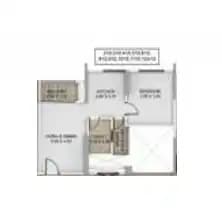 Unit plan - 500 sq.ft.