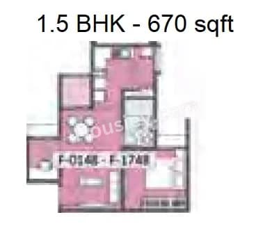 Unit plan - 455 sq.ft.