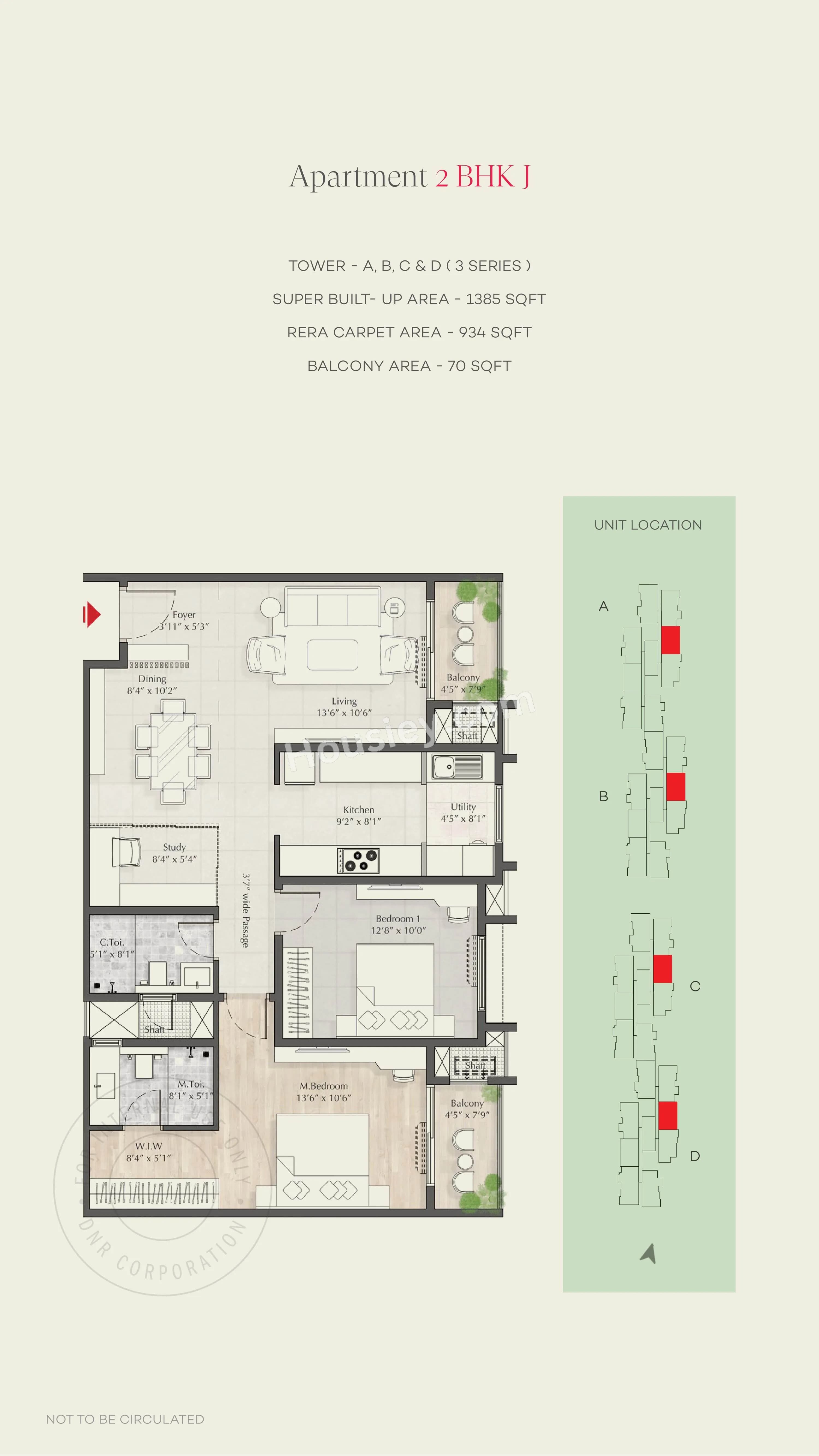 Unit plan - 1004 sq.ft.