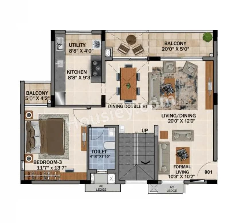 Unit plan - 1658 sq.ft.