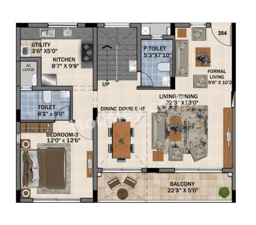 Unit plan - 1757 sq.ft.