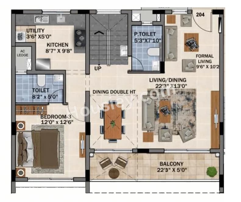 Unit plan - 1581 sq.ft.