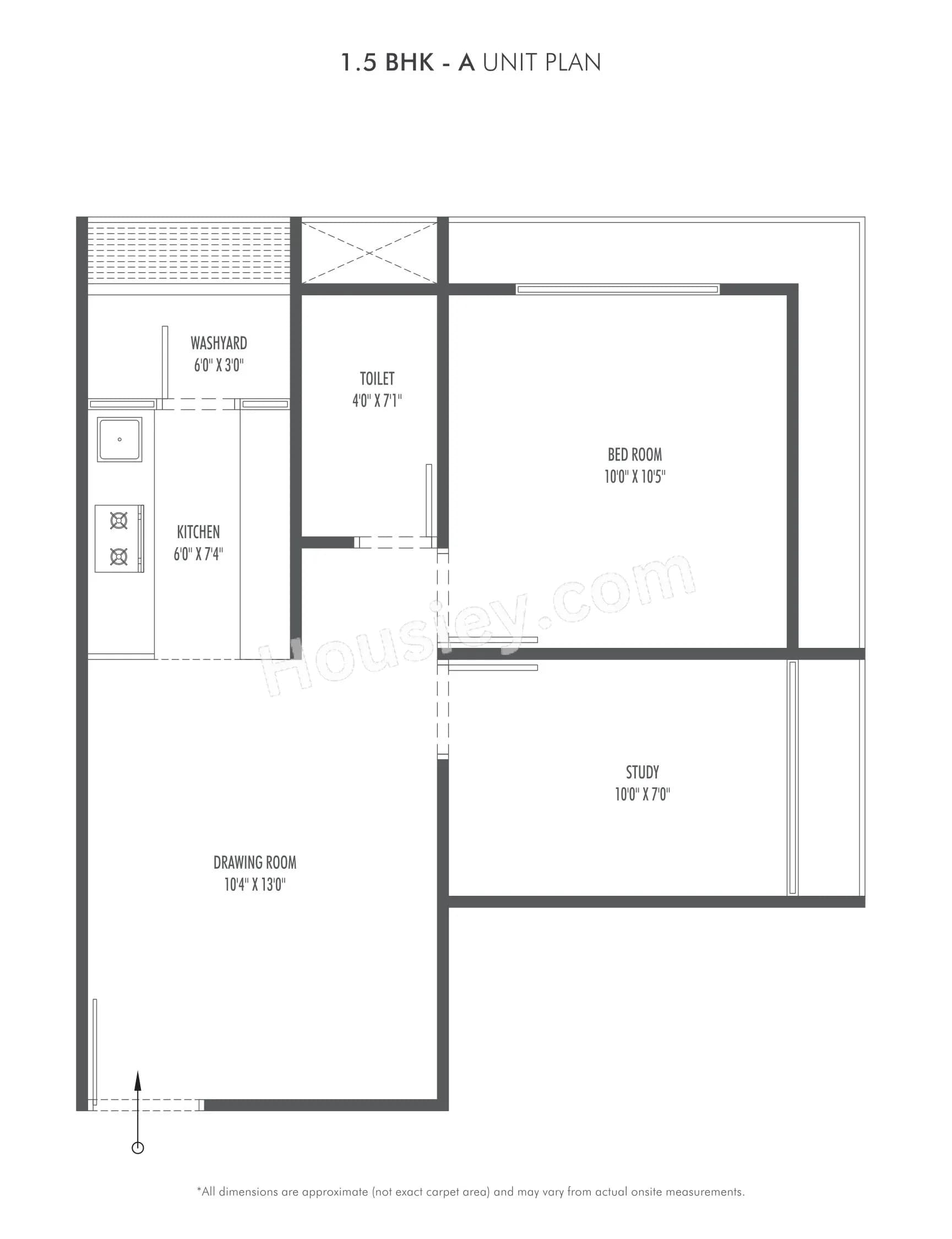 Unit plan - 426 sq.ft.