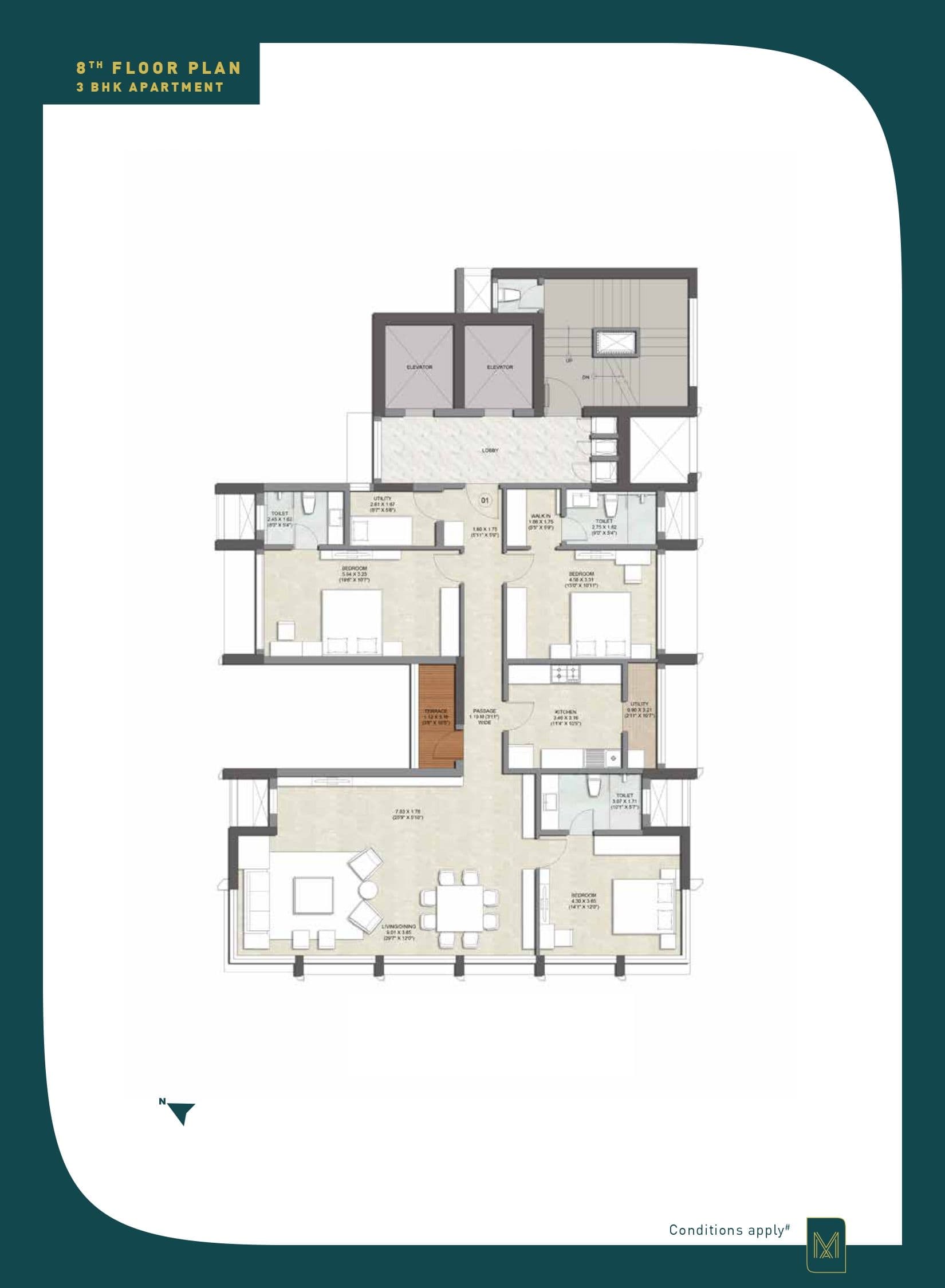 Unit plan - 1666 sq.ft.