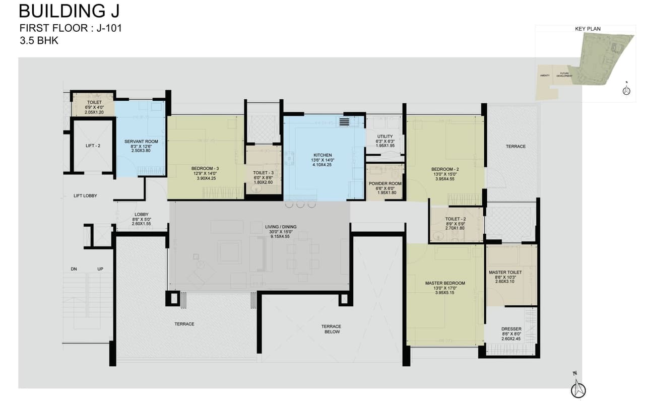 Marvel Isola 2 Unit plan - 1906 sq.ft.