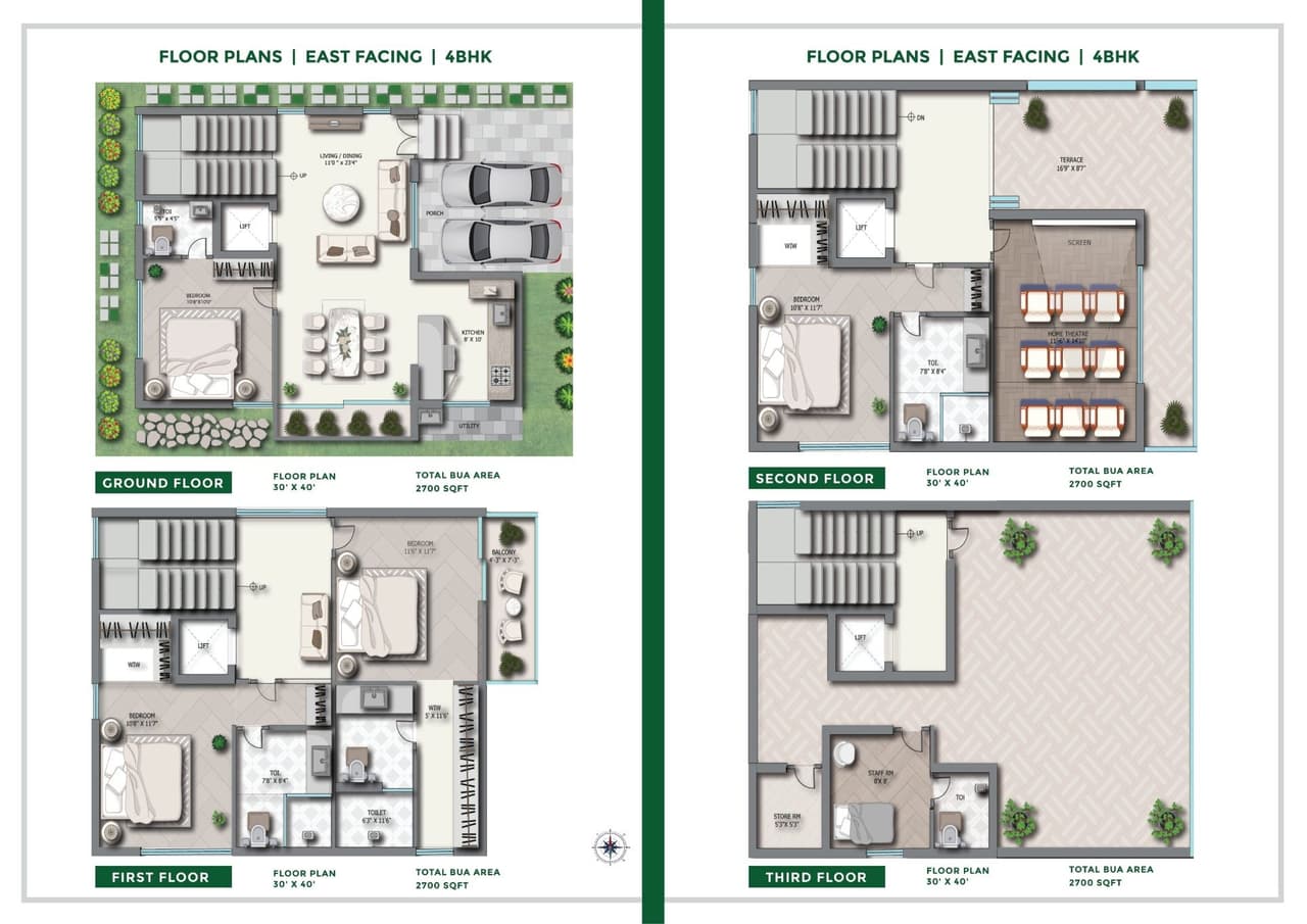Maharaja Ikon Park Unit plan - 1200 sq.ft.