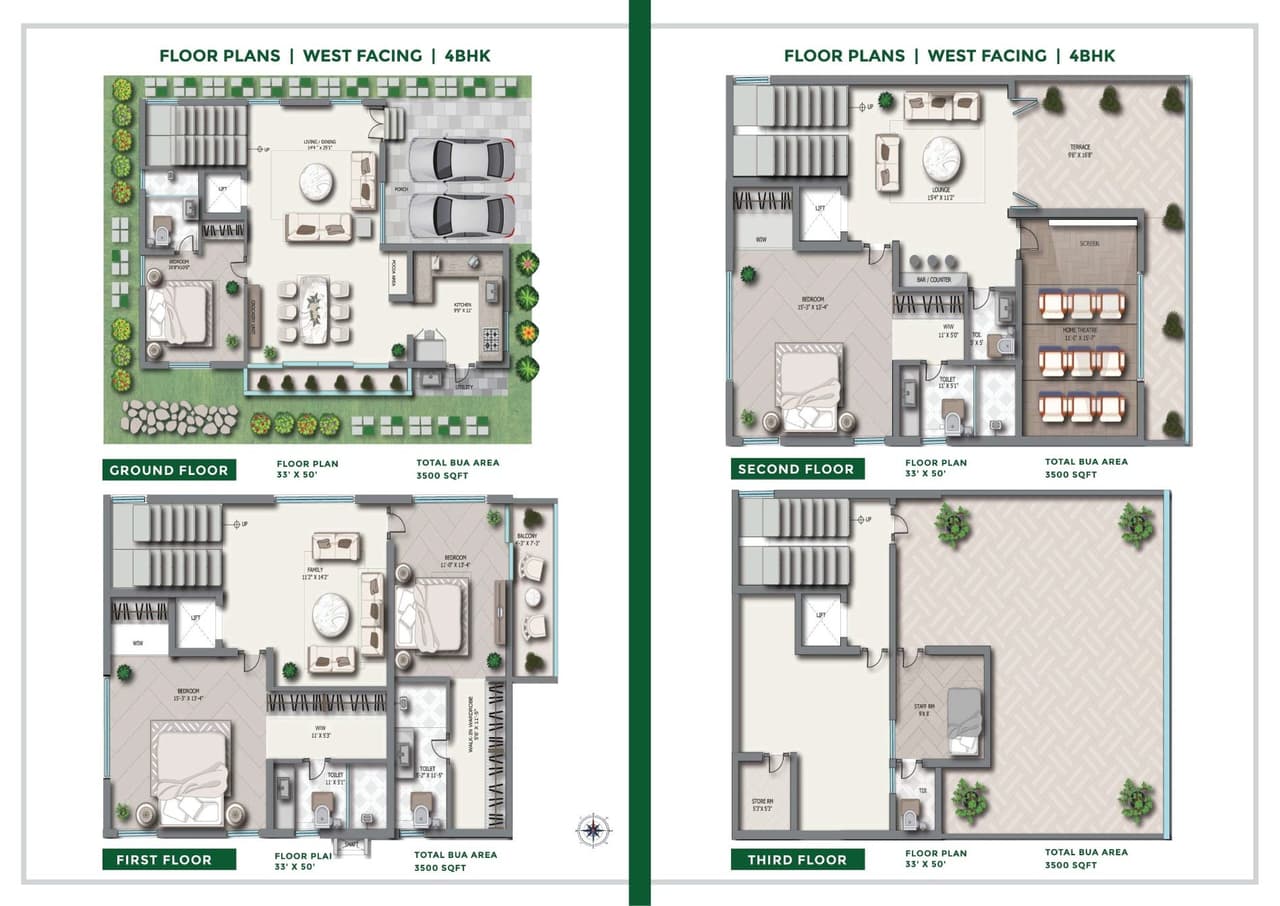 Maharaja Ikon Park Unit plan - 1650 sq.ft.