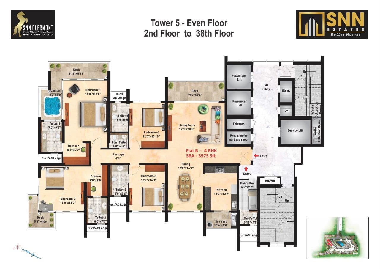 SNN Clermont Unit plan - 2633 sq.ft.
