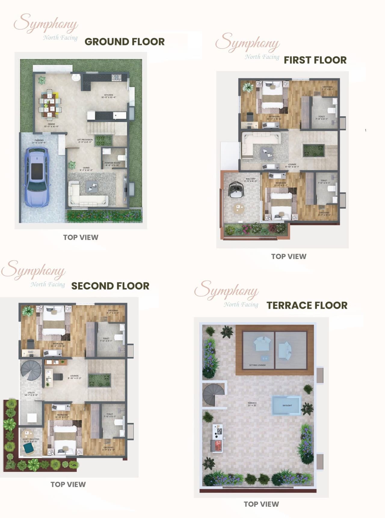 Konig North County Unit plan - 1163 sq.ft.