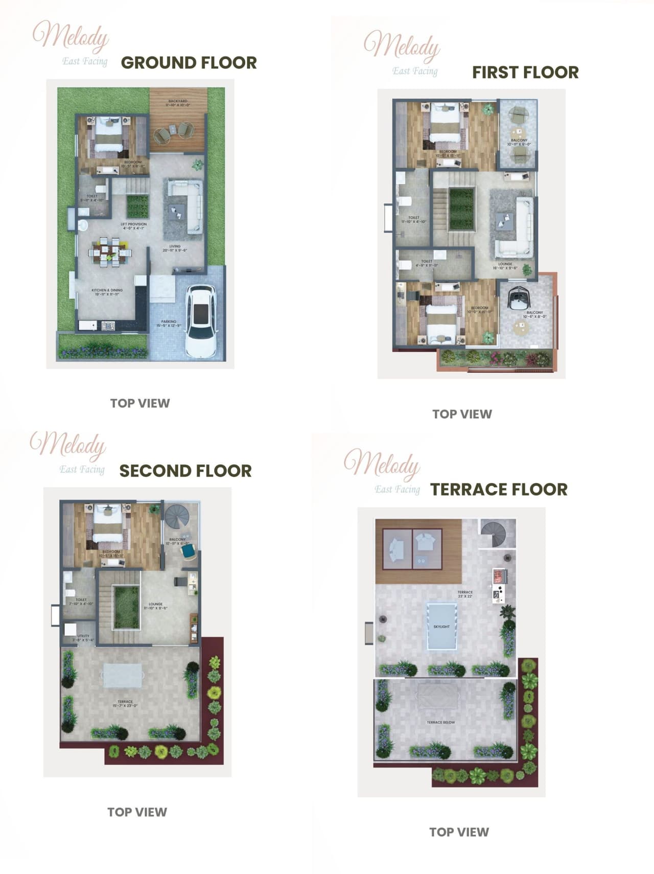 Konig North County Unit plan - 1454 sq.ft.
