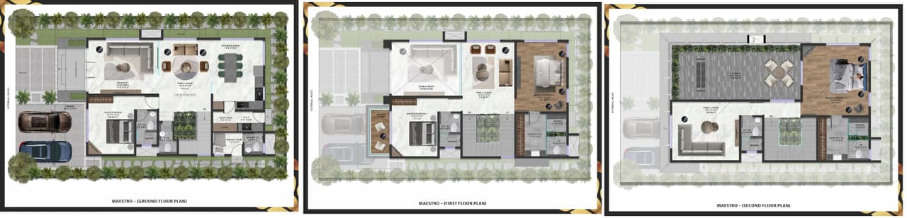 Rajhans Evana Unit plan - 1711 sq.ft.