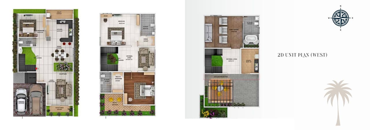 Sri Balaji Urban Retreat Unit plan - 2000 sq.ft.