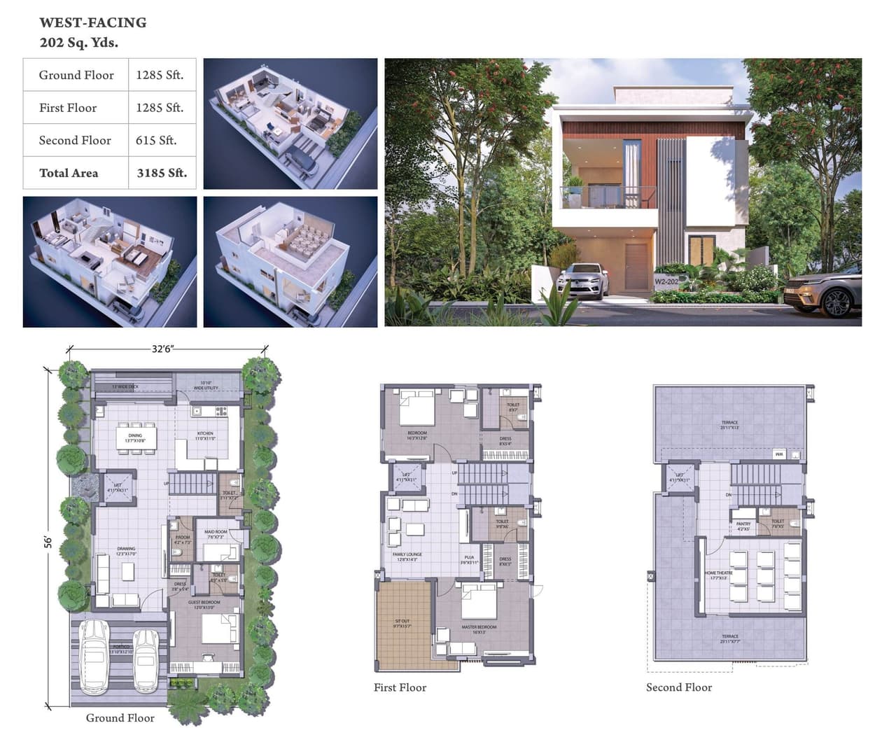 Hallmark Floresta Unit plan - 1818 sq.ft.