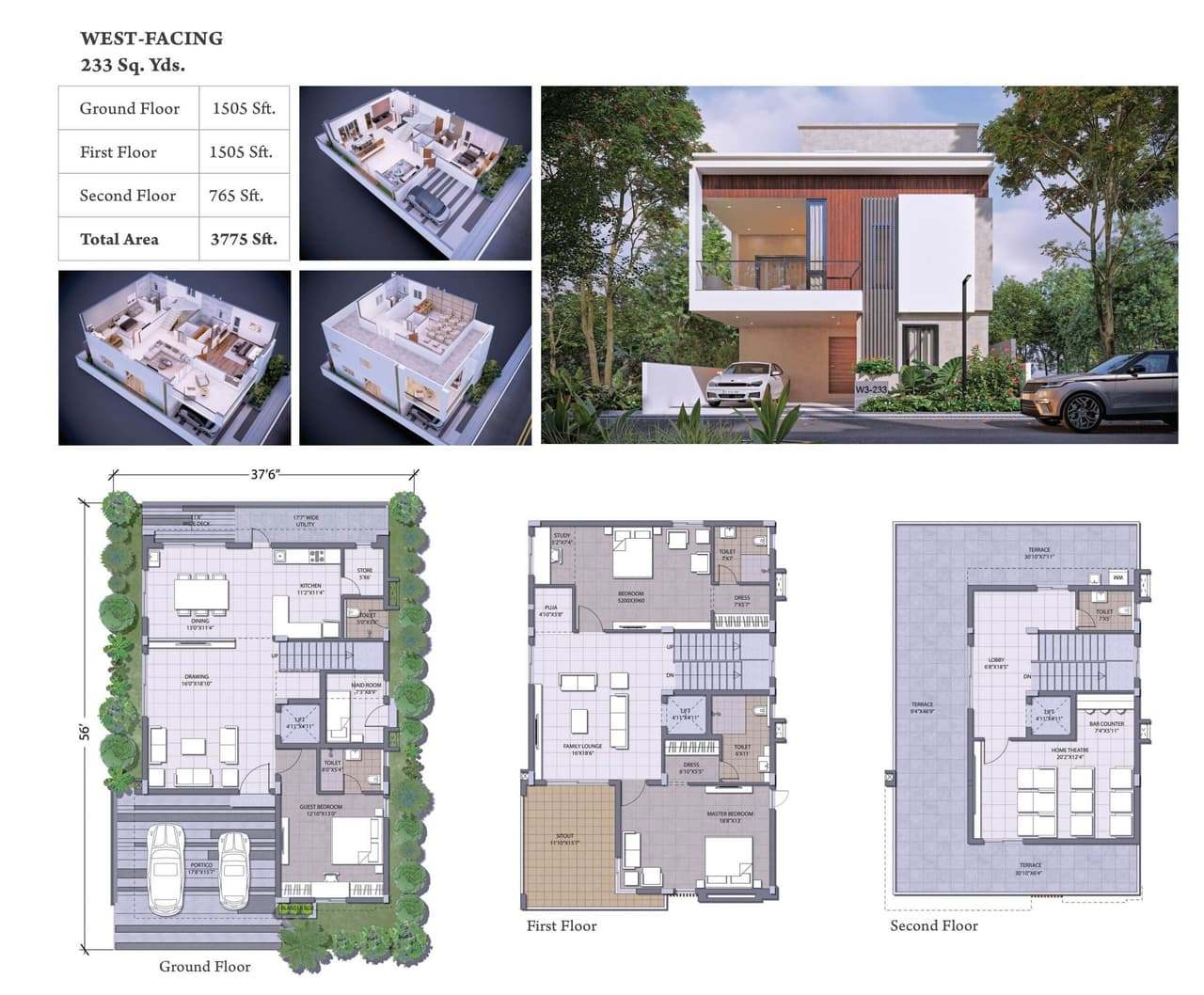 Hallmark Floresta Unit plan - 2097 sq.ft.