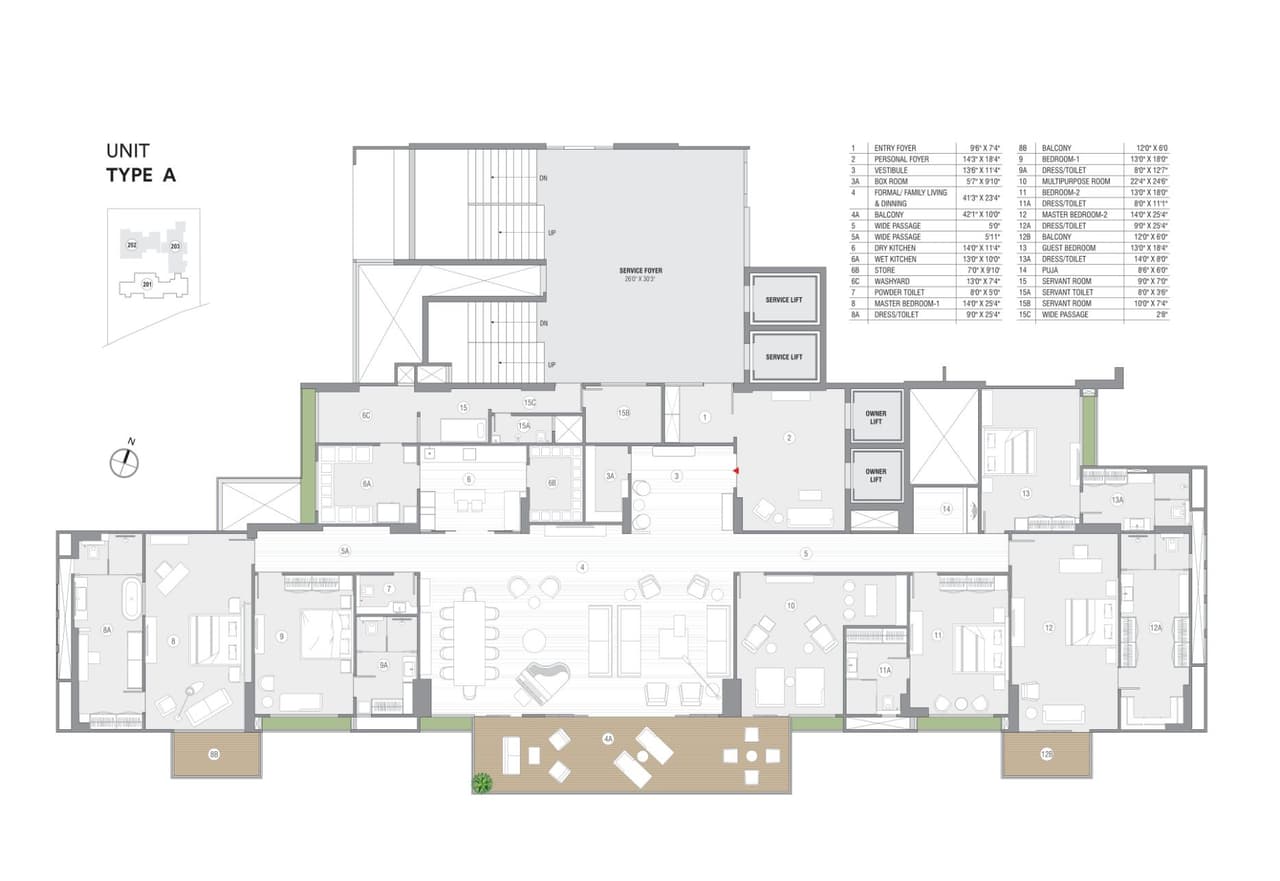 Swati Senor Unit plan - 4400 sq.ft.