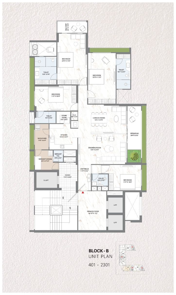 Unit plan - 2530 sq.ft.