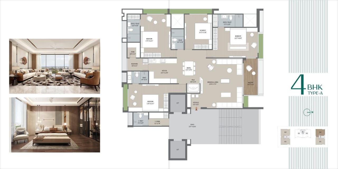 HR Eliseo 2 Unit plan - 1776 sq.ft.