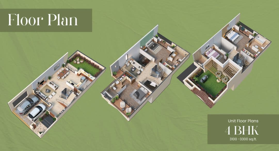 Surya Valencia Unit plan - 2308 sq.ft.