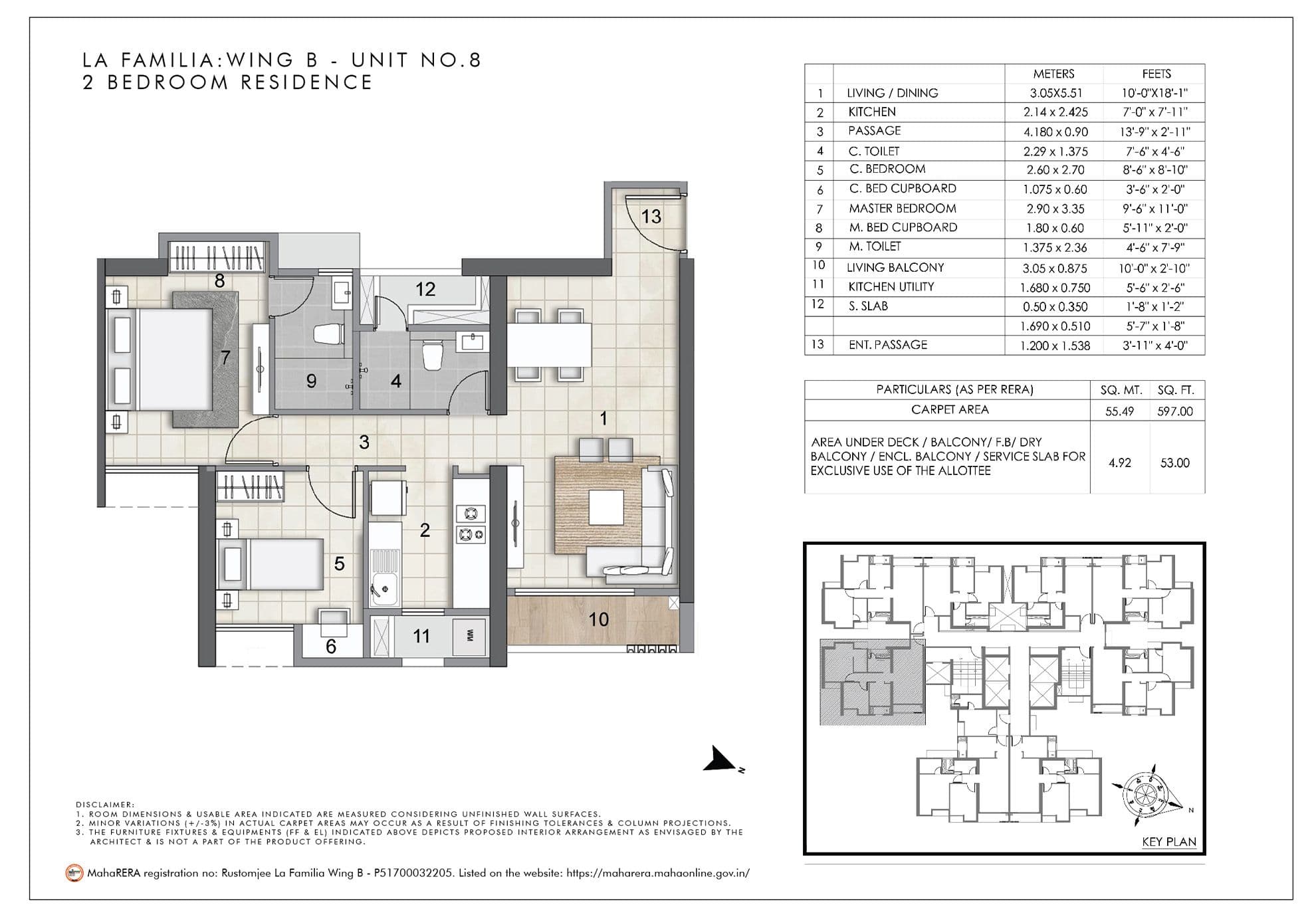 Unit plan - 650 sq.ft.
