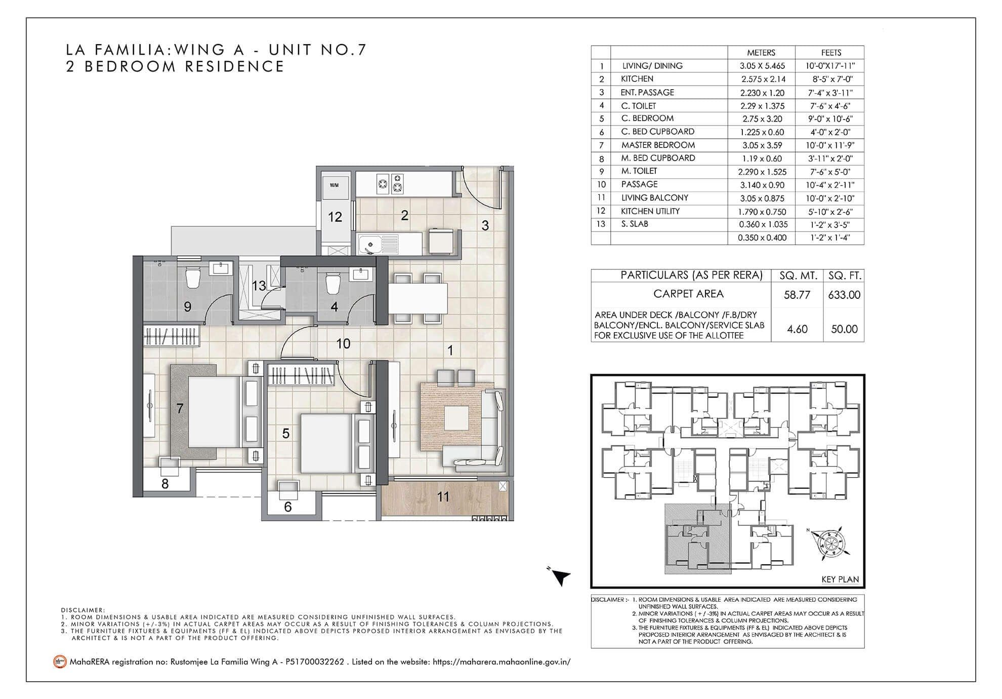 Unit plan - 682 sq.ft.
