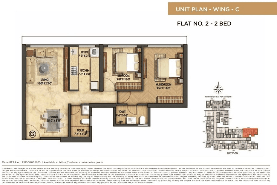 Unit plan - 709 sq.ft.