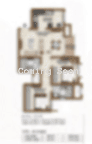 Sobha Elysia Unit plan - 1087 sq.ft.