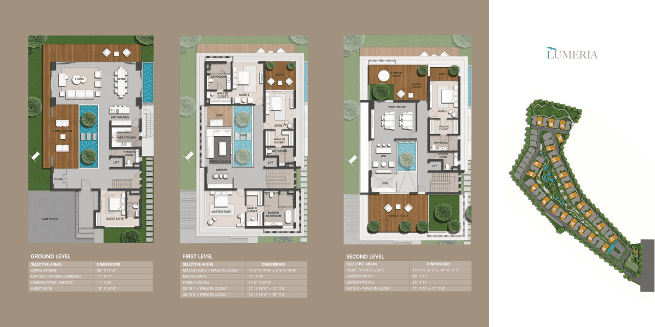 Raffles Park Unit plan - 4290 sq.ft.