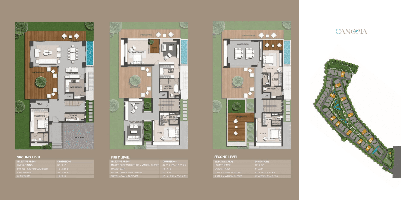 Raffles Park Unit plan - 4355 sq.ft.