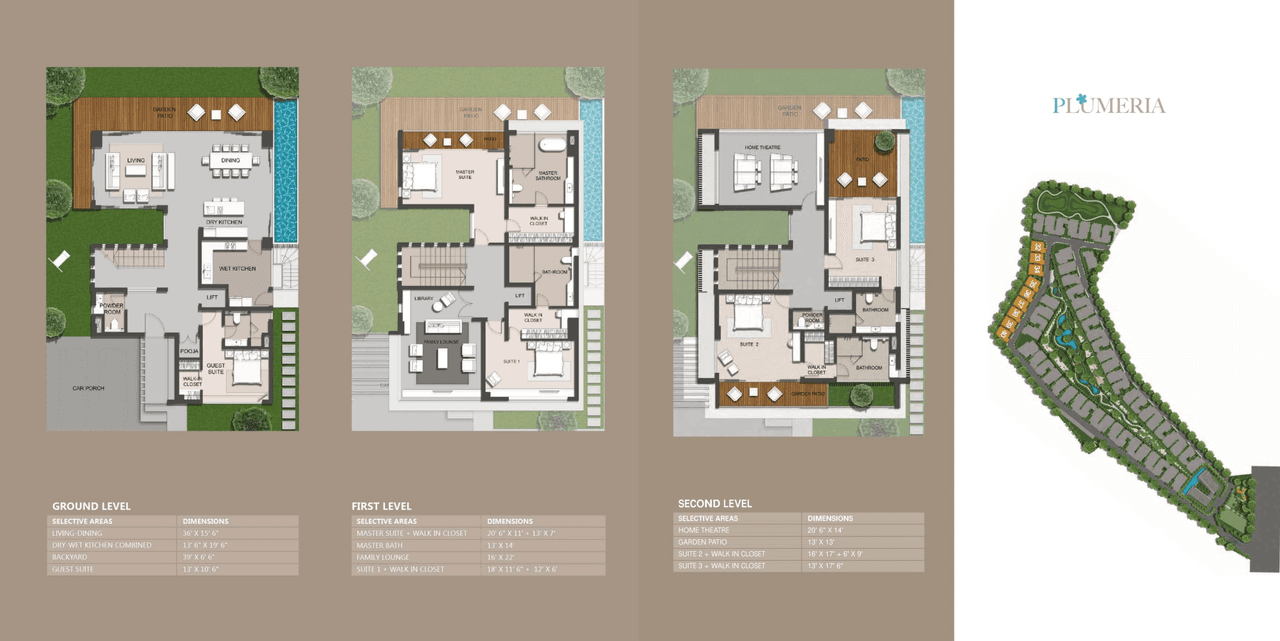 Raffles Park Unit plan - 4355 sq.ft.