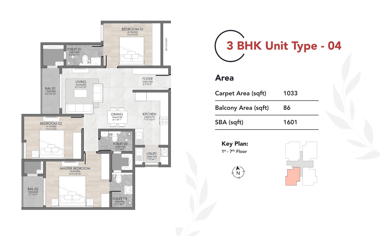 Suyug The 1 Unit plan - 1033 sq.ft.