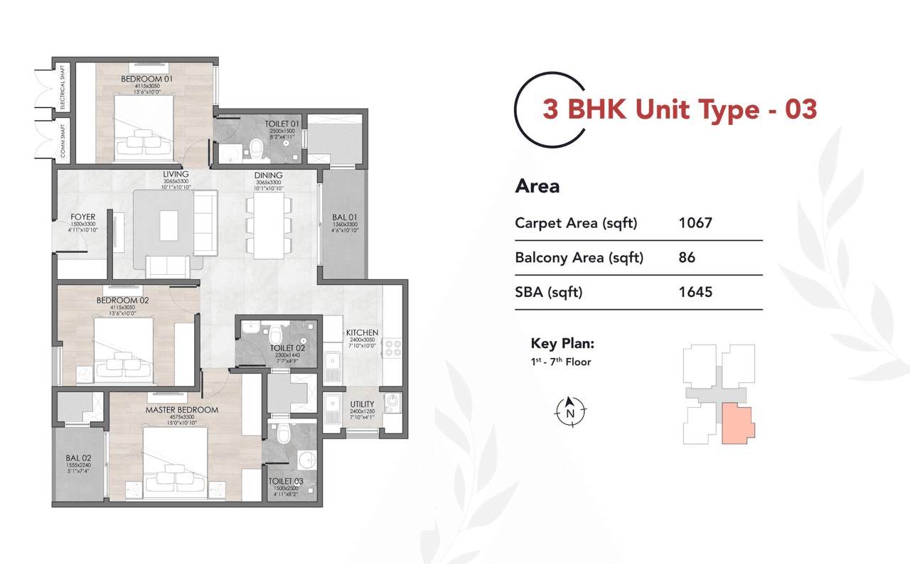 Suyug The 1 Unit plan - 1067 sq.ft.