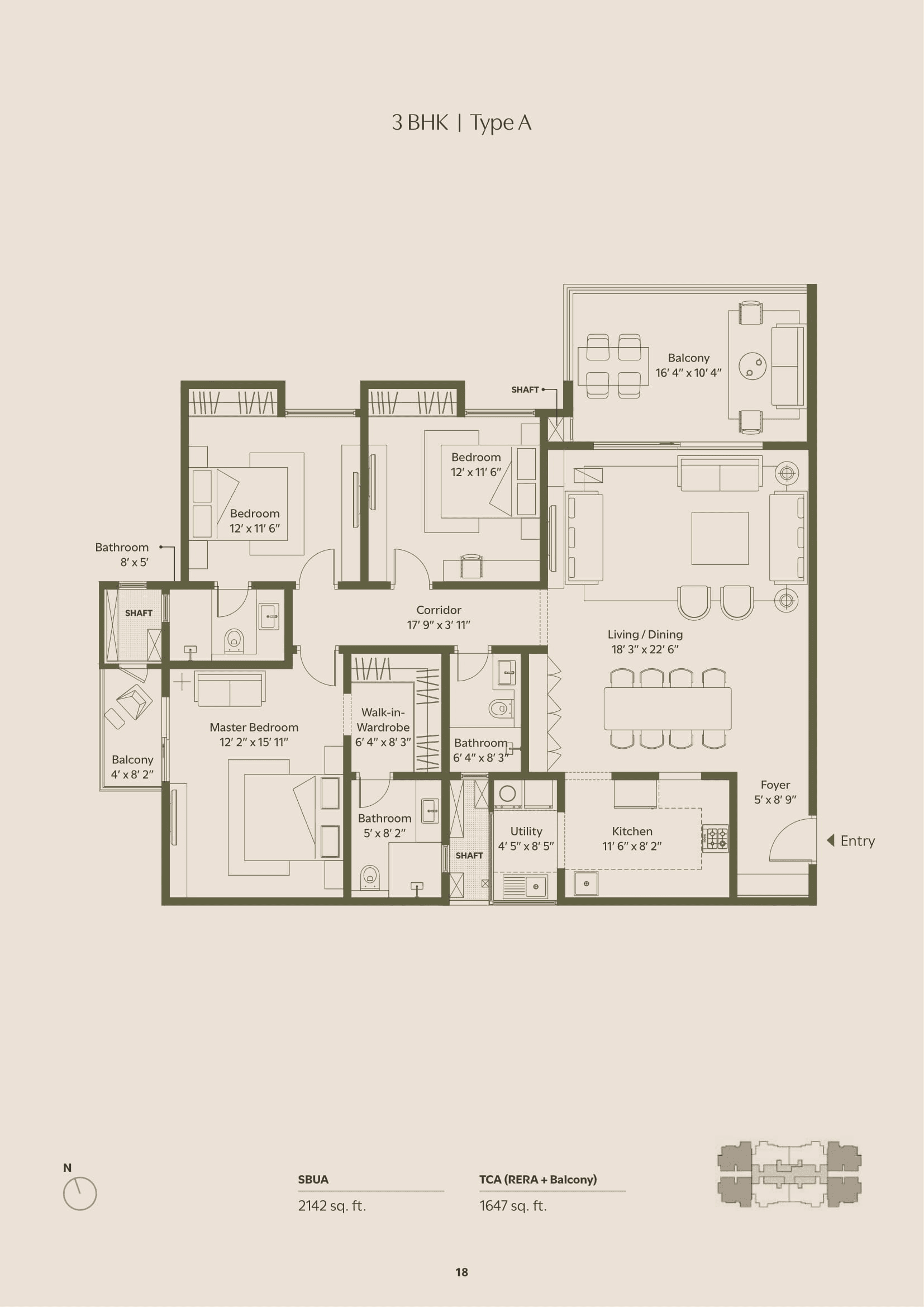Unit plan - 1426 sq.ft.