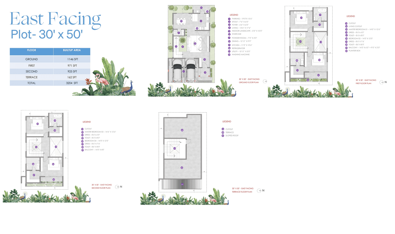 Atmos JR Eastfields Unit plan - 1500 sq.ft.