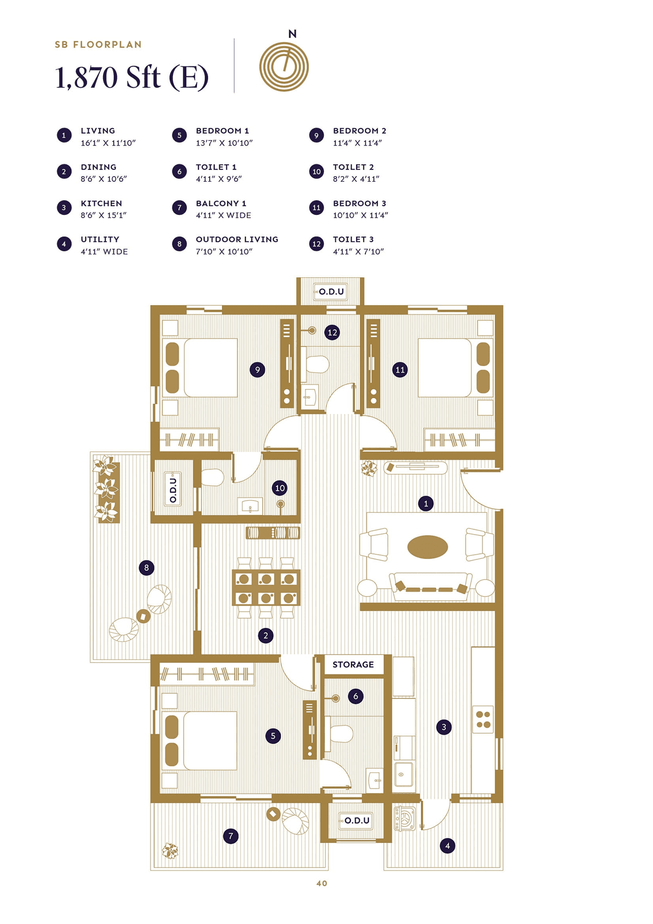 ASBL Loft Unit plan - 1050 sq.ft.