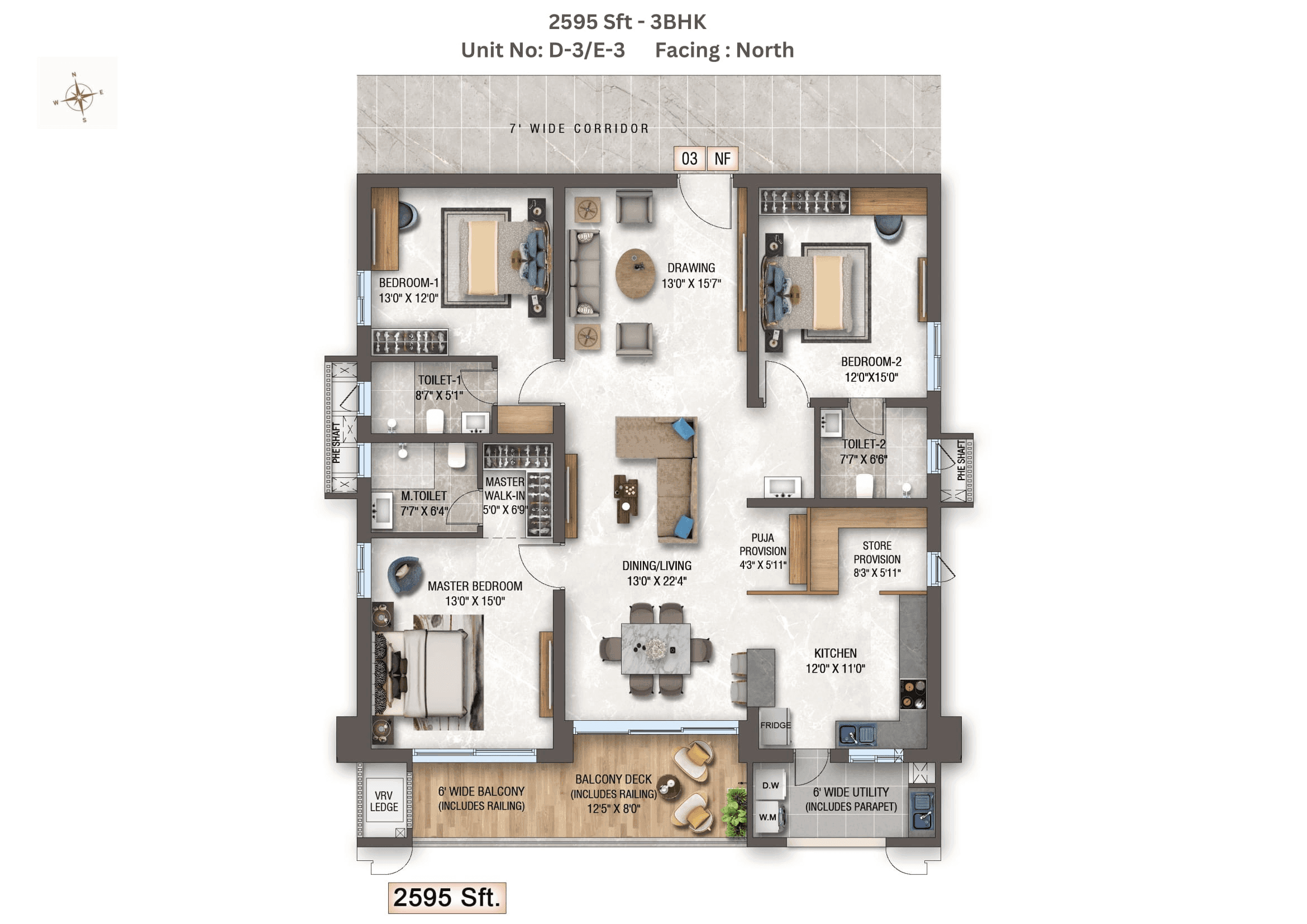Unit plan - 1816 sq.ft.