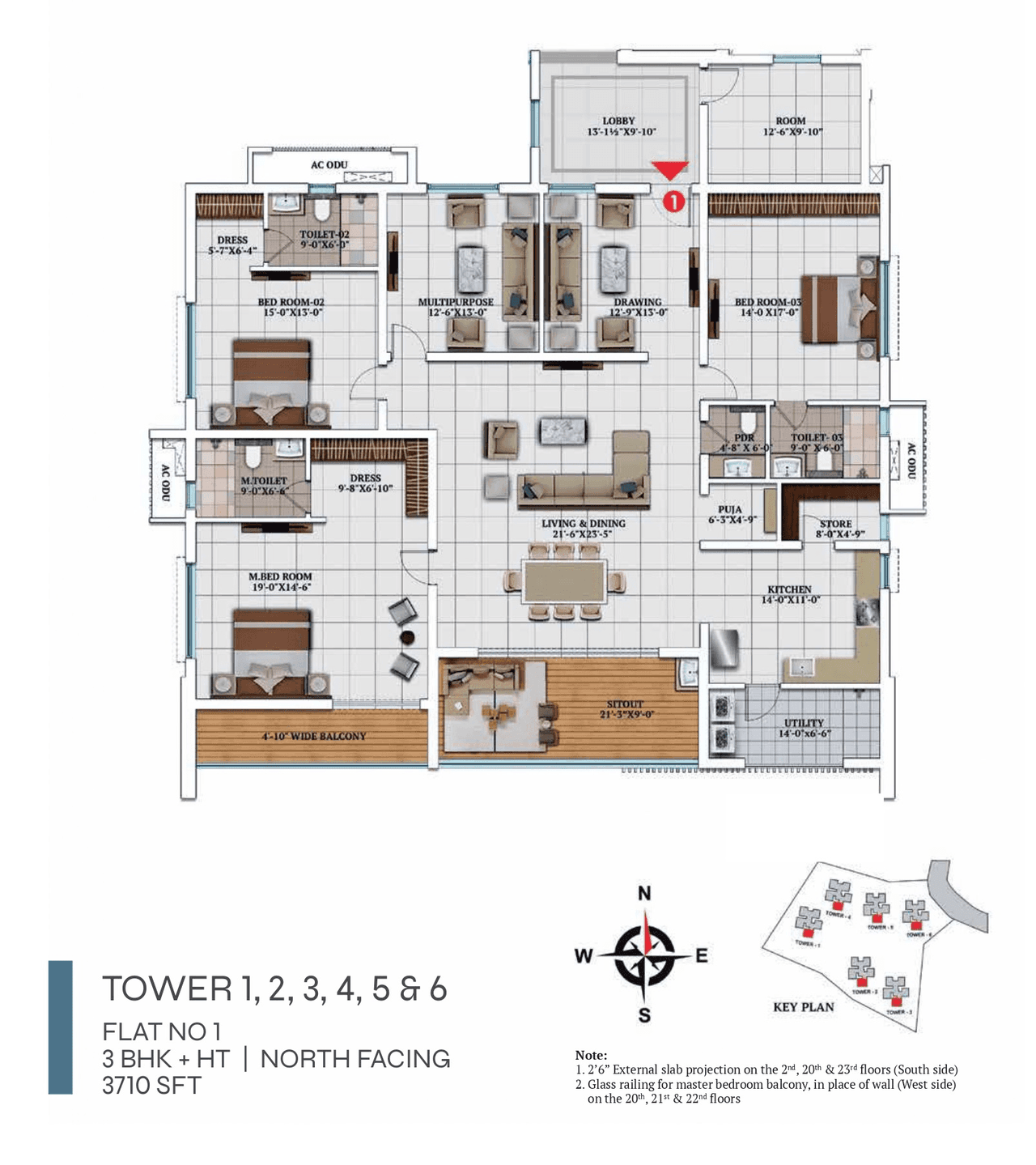 My Home Apas Unit plan - 2597 sq.ft.