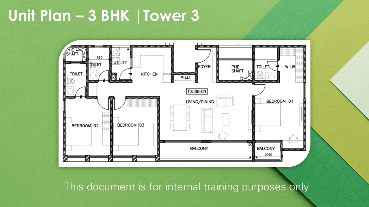 Genurise Life is Green Unit plan - 1210 sq.ft.