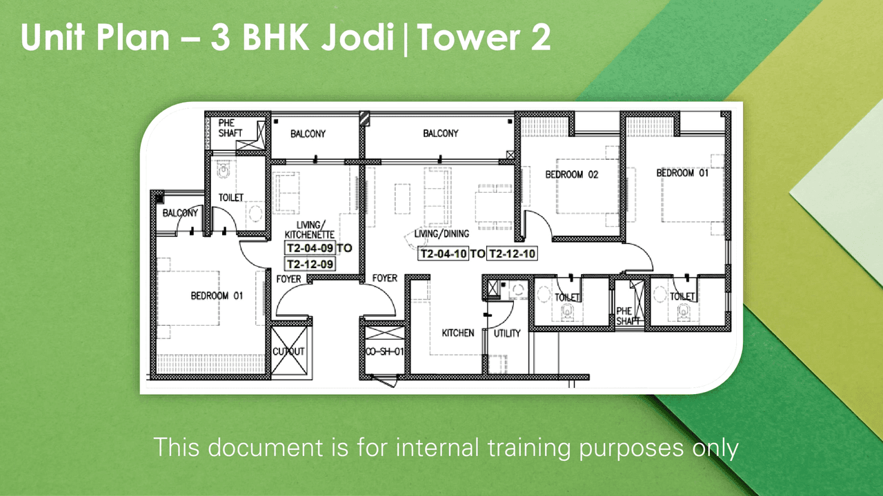 Genurise Life is Green Unit plan - 1323 sq.ft.