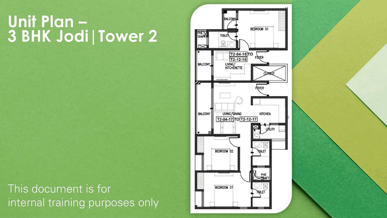 Genurise Life is Green Unit plan - 1439 sq.ft.