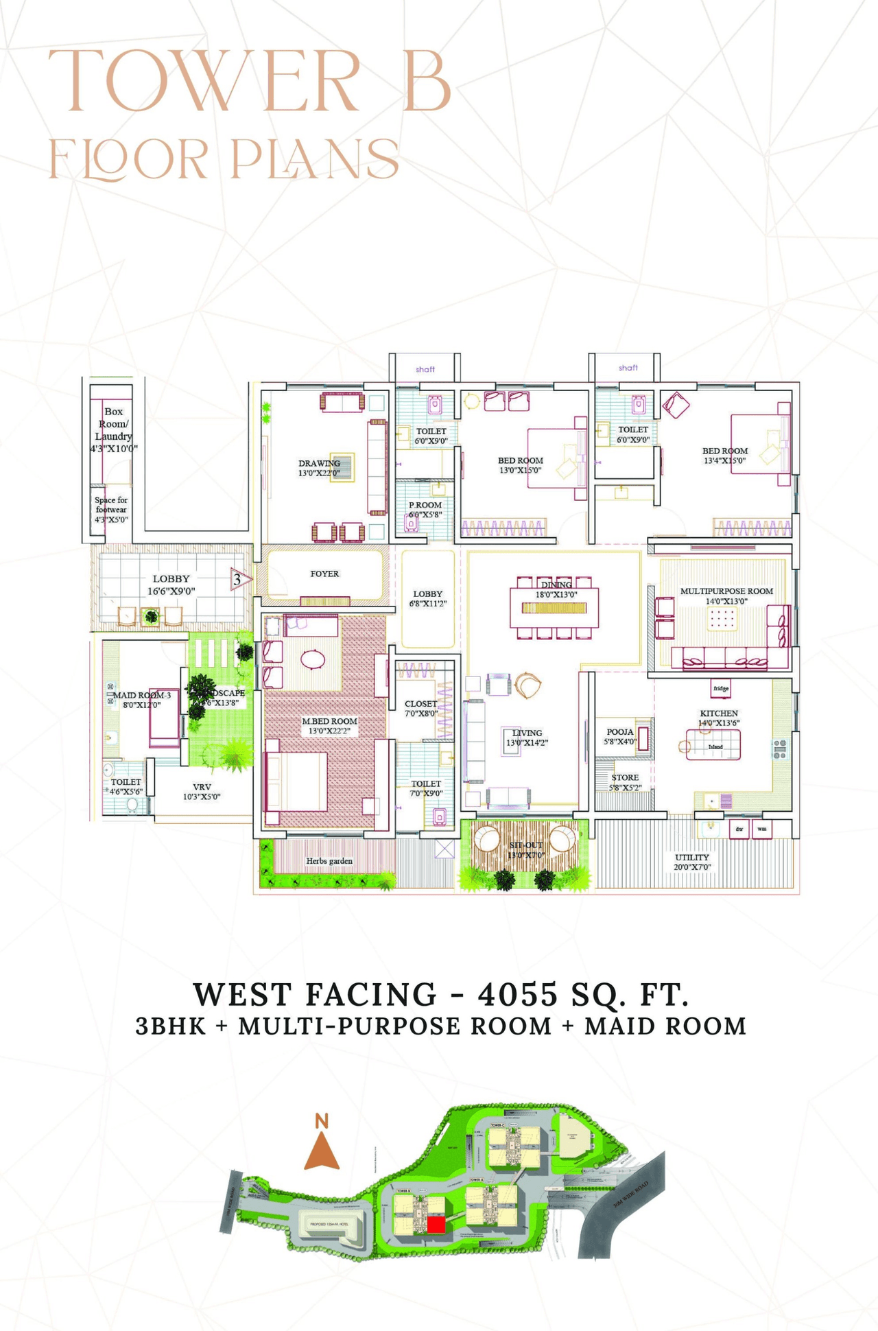 Lansum Encanto Unit plan - 2961 sq.ft.