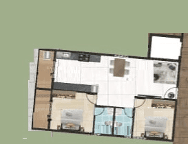 DS MAX Sky Shlokam Unit plan - 795 sq.ft.