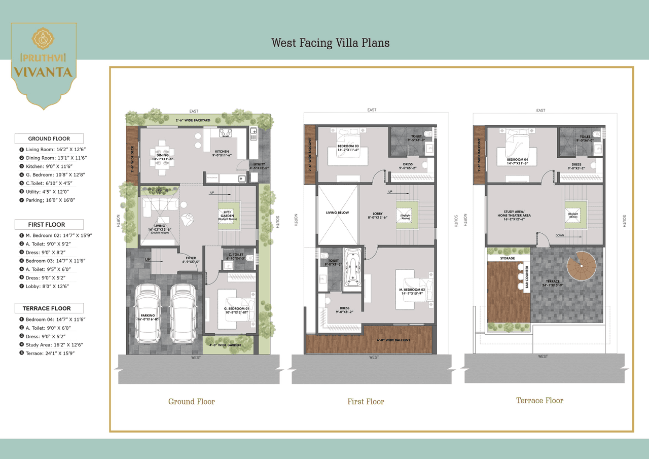 Pruthvi Vivanta Unit plan - 1948 sq.ft.