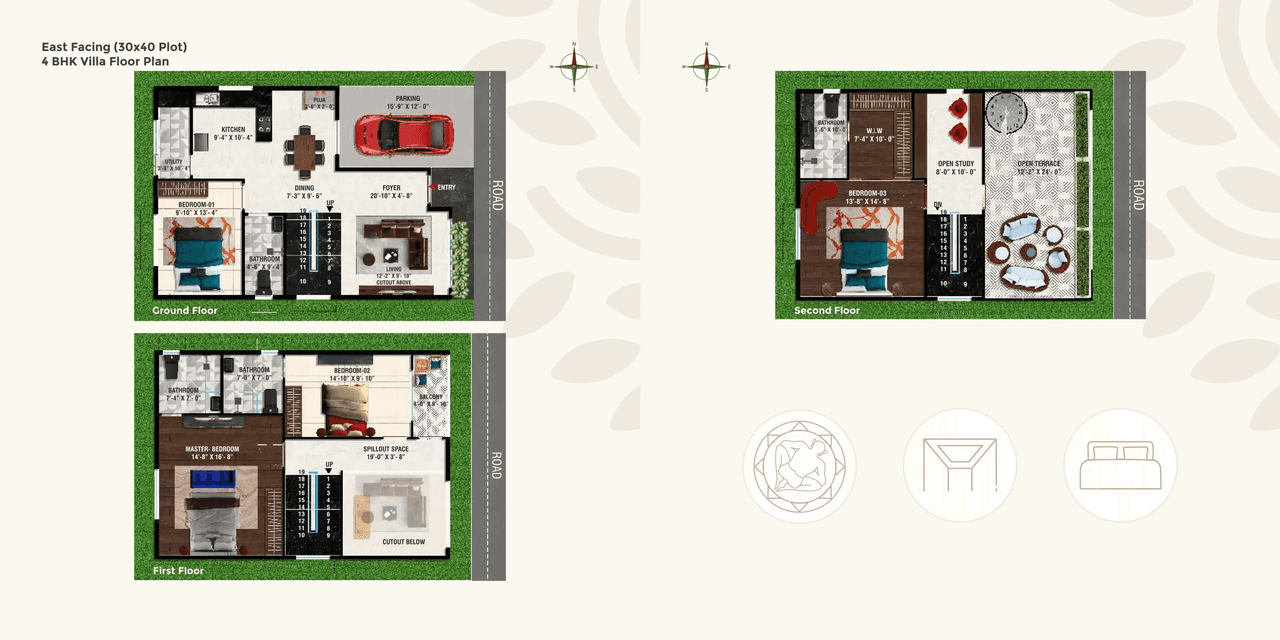 YC Raintree Unit plan - 960 sq.ft.