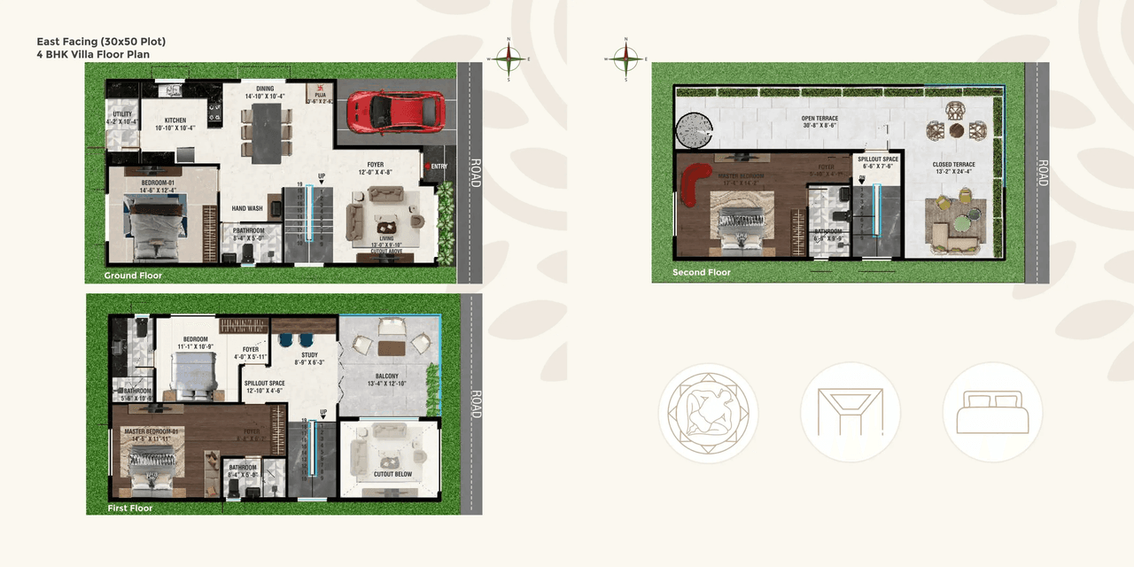 YC Raintree Unit plan - 1500 sq.ft.
