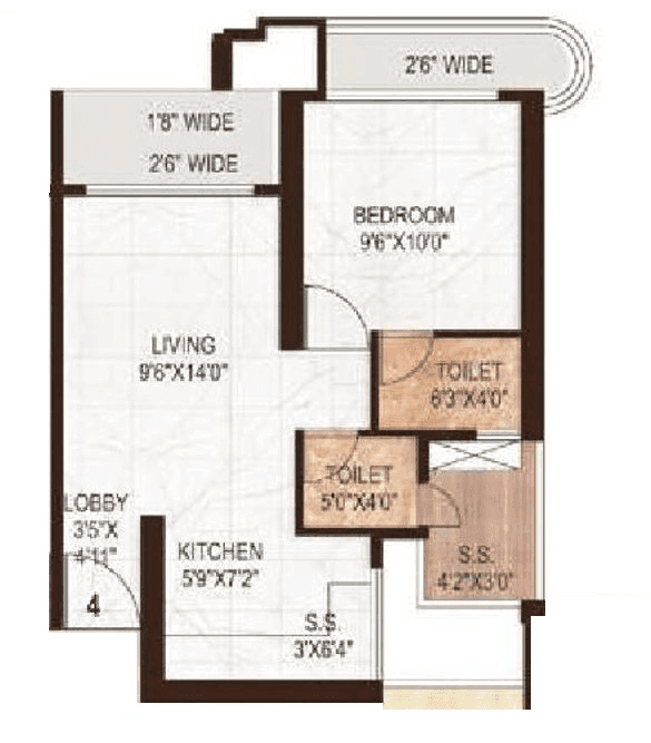 Dream Meadows Unit plan - 484 sq.ft.