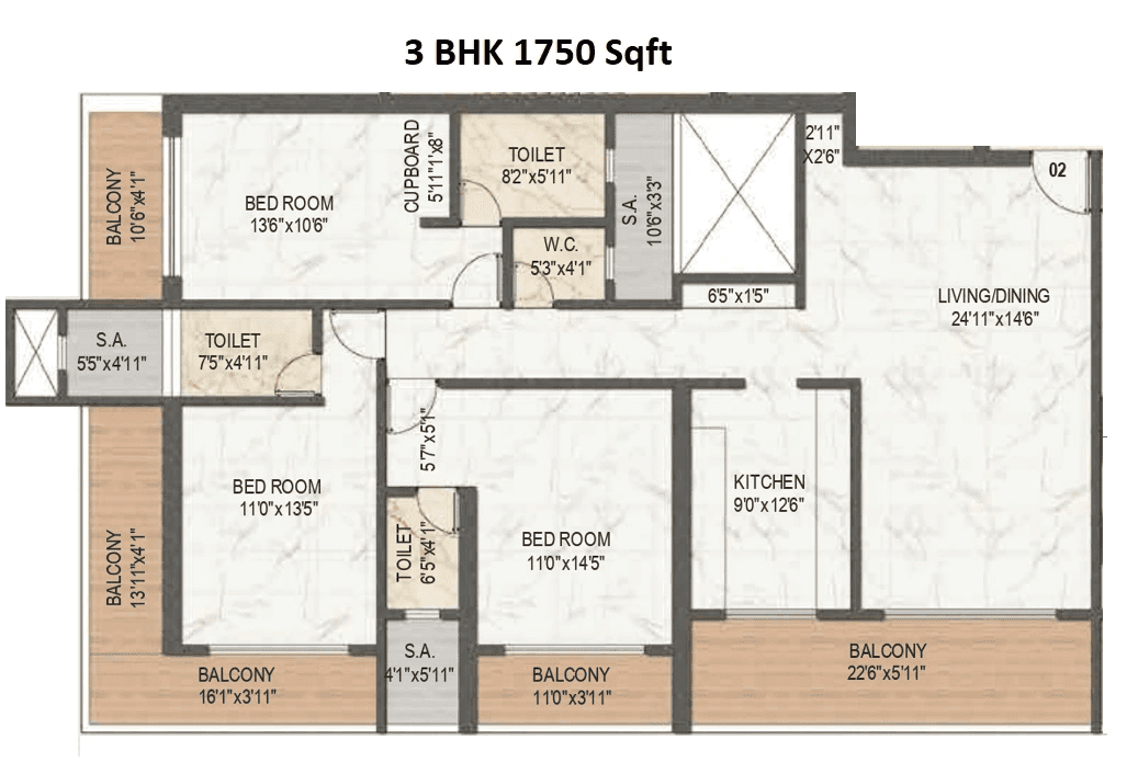Dream Avalon Unit plan - 1750 sq.ft.