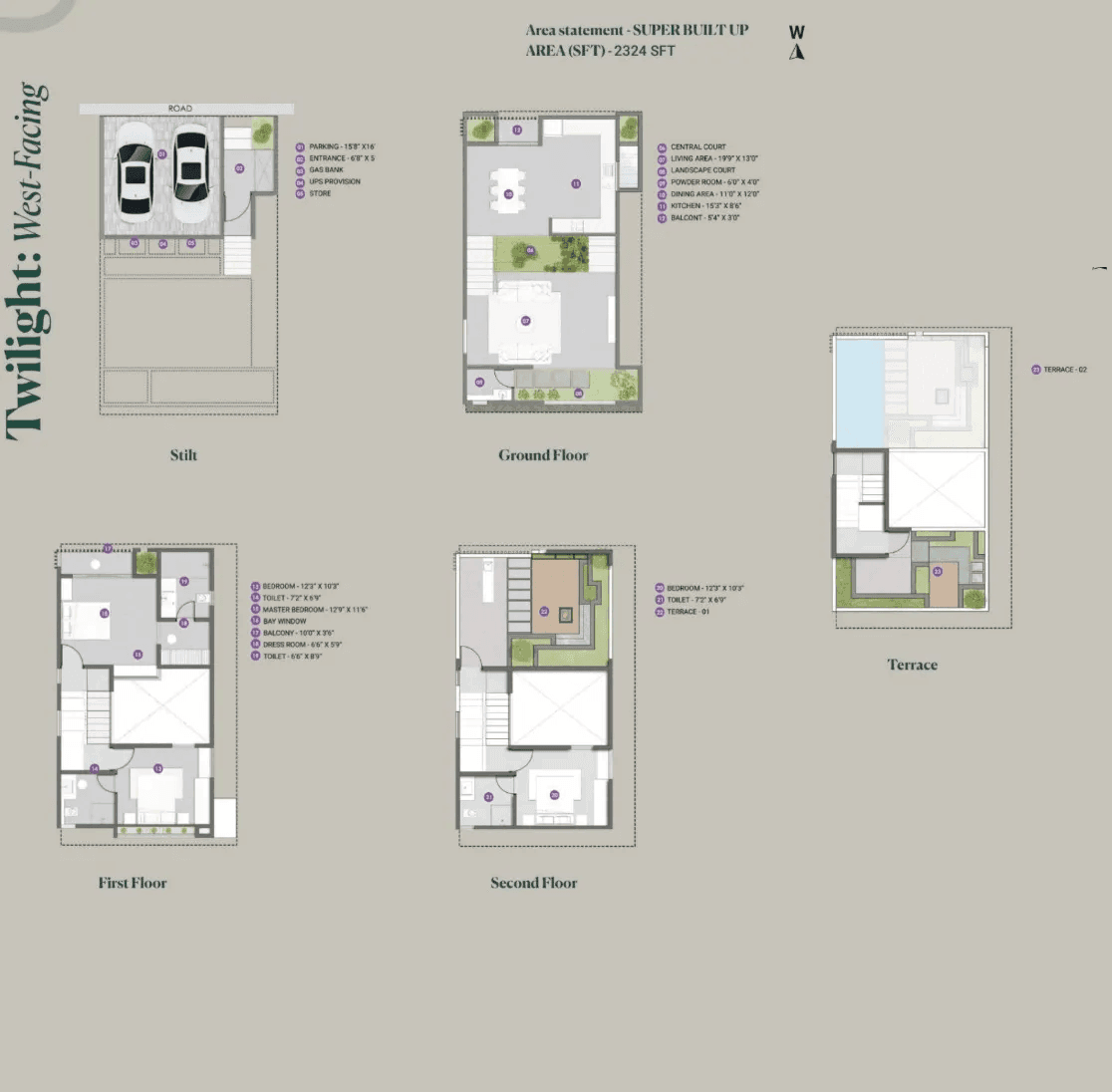 Atmos Tropicalwoods Unit plan - 1706 sq.ft.
